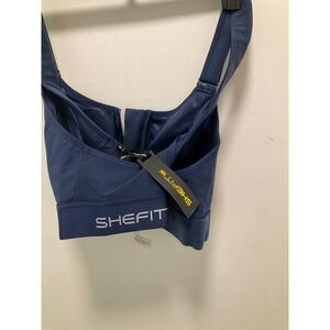 Shefit Ultimate sports bra size 2X criss cross back straps back. NIP Blue